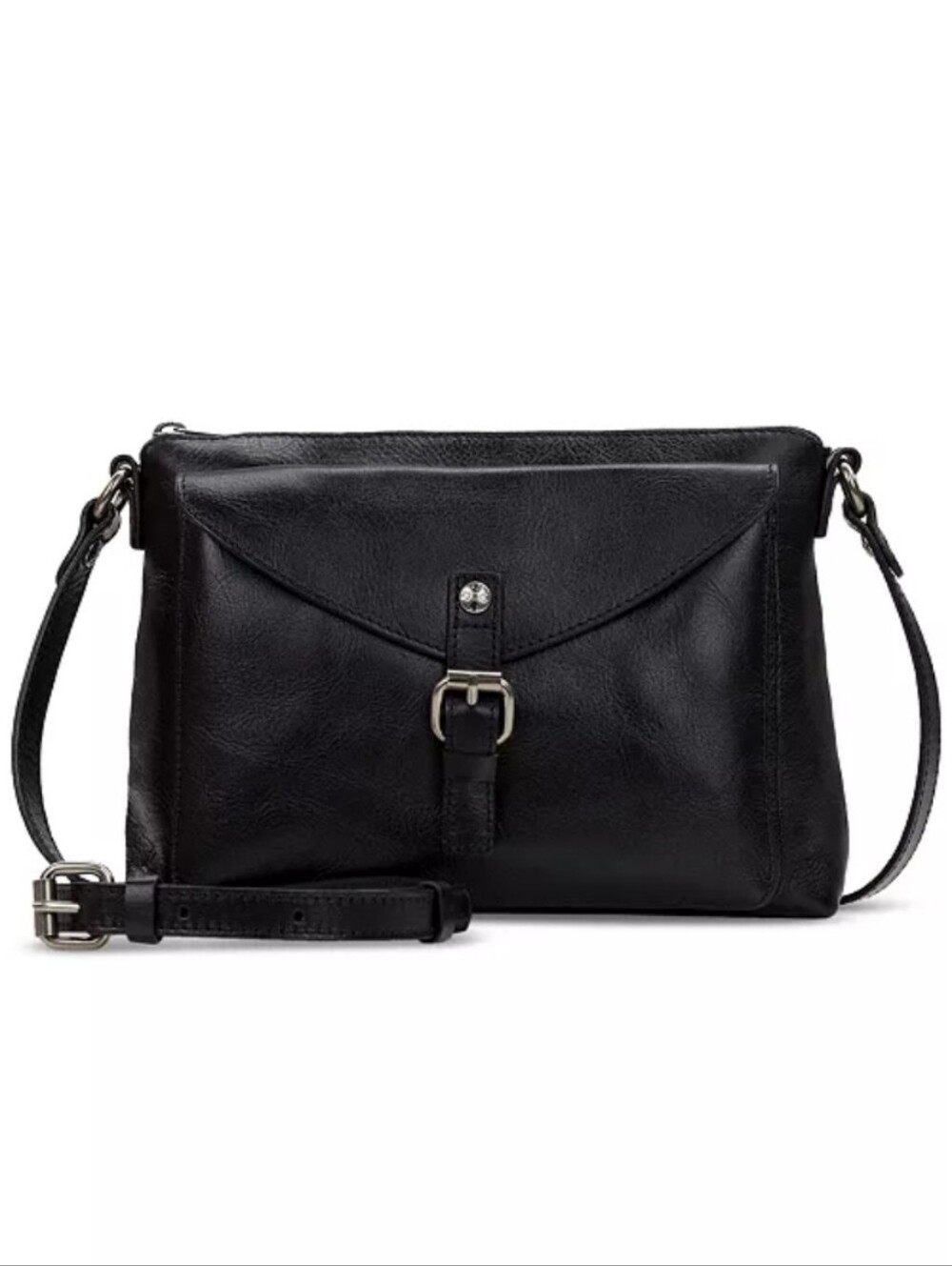 Patricia Nash Avellino Black Leather Crossbody Bag NWT